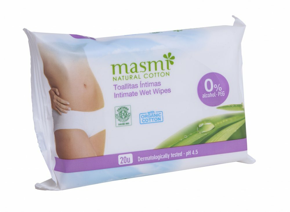 Влажные салфетки для интимной гигиены органические Masmi